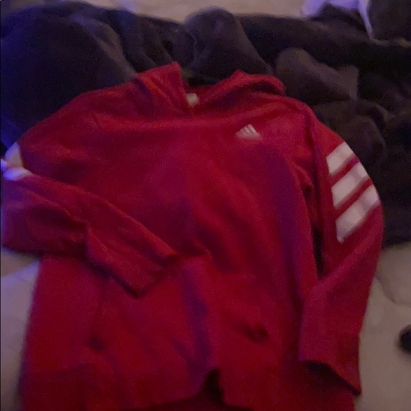 adidas Tops - red adidas hoodie brought us for around 60$